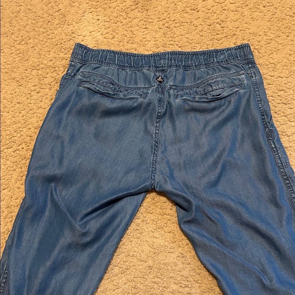 Prana pants with elastic waist and ankles.  Made of 100% tencel. - Picture 2 of 5